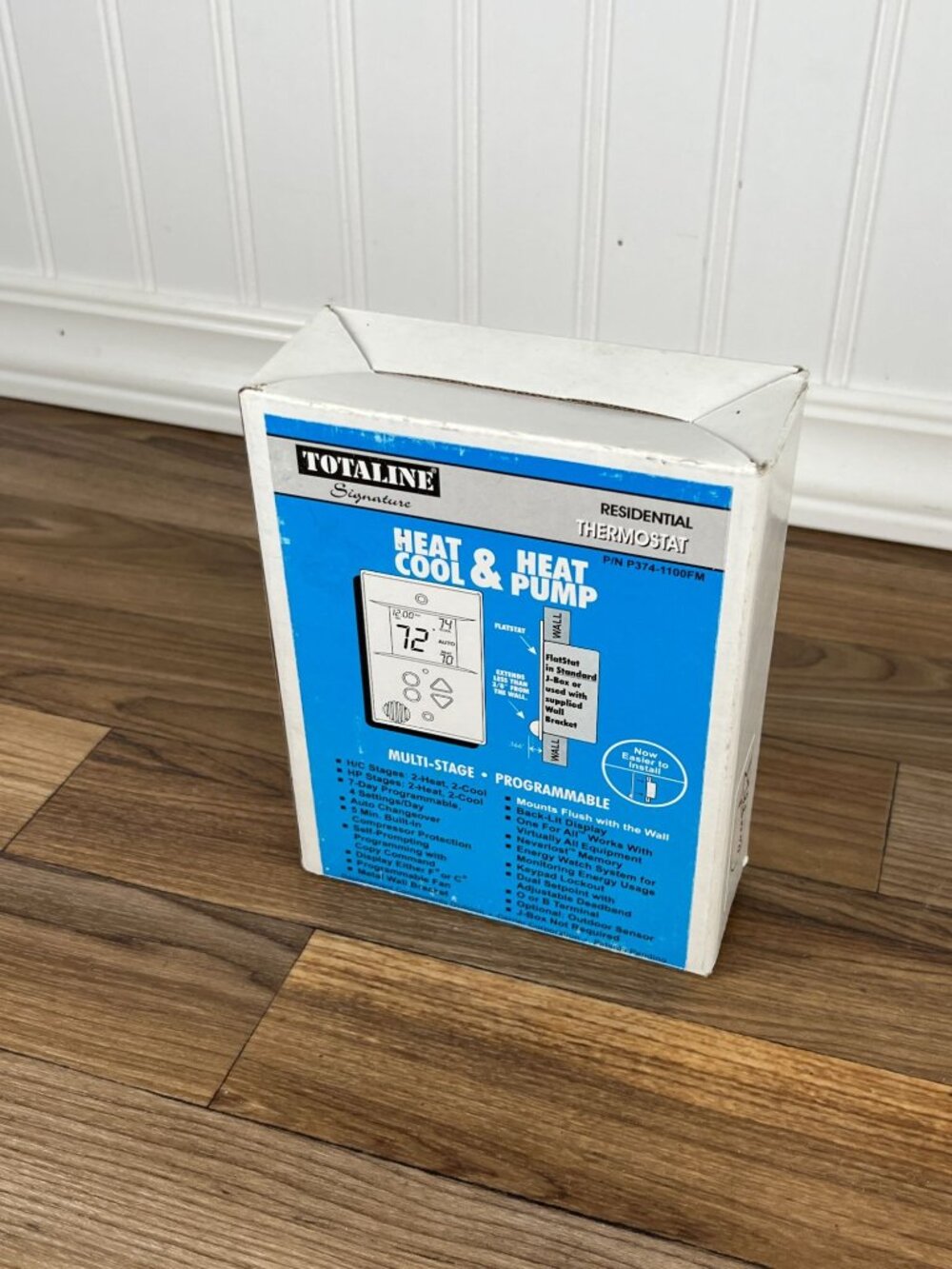 TOTALINE SIGNATURE NWT FLAT STAT MULTI STAGE HEAT COOL PROGRAMMABLE P374-1100FM - Picture 2 of 10